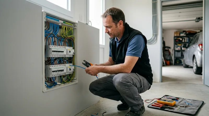 Installation d'une borne de recharge par un électricien IRVE dans le Eure